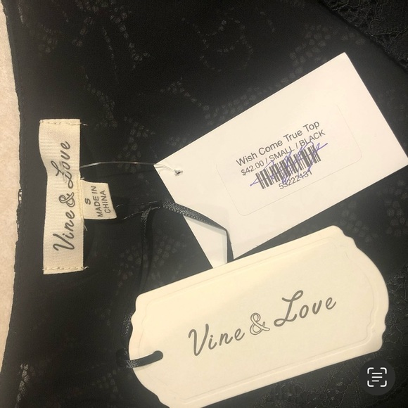 NWT Vine & Love Lace Boutique Blouse - Picture 6 of 6